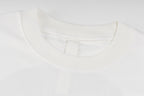Chrome Hearts White T-Shirt with Blue Drip Horseshoe Cross Graphic