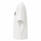 Chrome Hearts Style Gothic Cross Oversized T-Shirt - White/Black Print