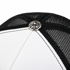 Chrome Hearts CH Hollywood Trucker Hat Black/White