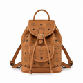 MCM Aren Visetos Series Mini Backpack (Cognac)