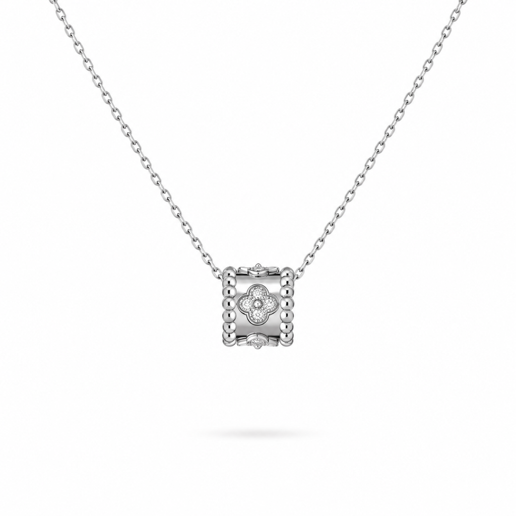 Van Cleef & Arpels Perlée collection clover motif pendant