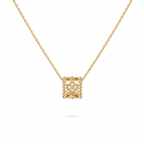 Van Cleef & Arpels Perlée collection clover motif pendant