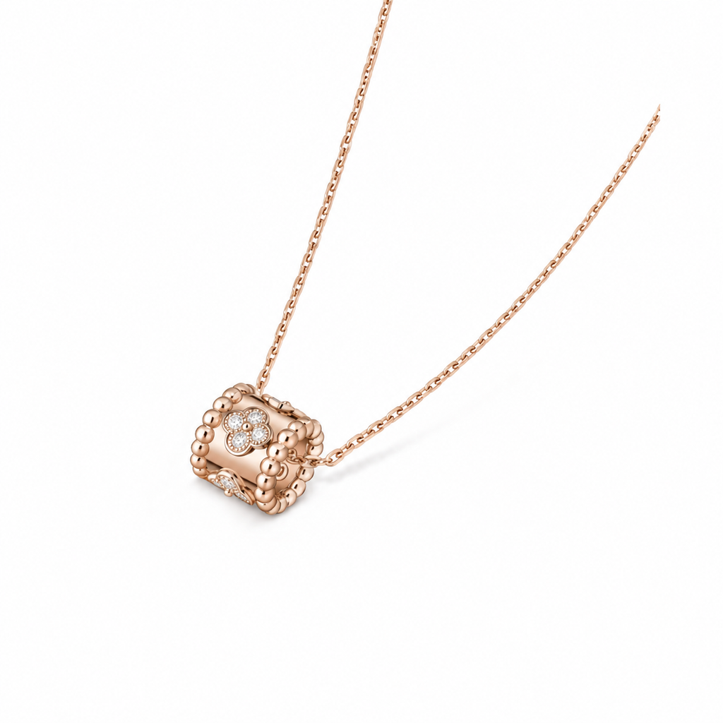 Van Cleef & Arpels Perlée collection clover motif pendant