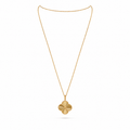 Van Cleef & Arpels Alhambra long necklace, guilloché motif, single motif