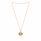 Van Cleef & Arpels Alhambra long necklace, guilloché motif, single motif