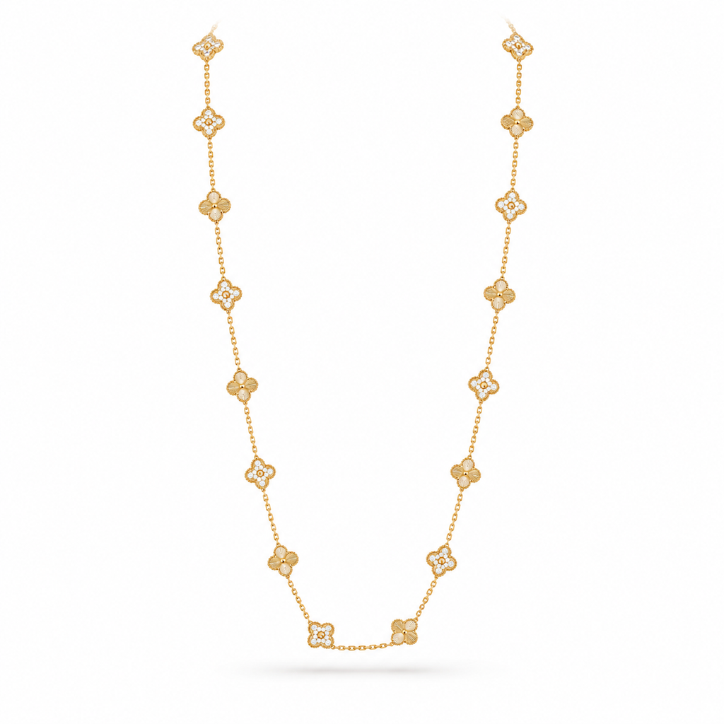 Van Cleef & Arpels Vintage Alhambra 20-motif long necklace