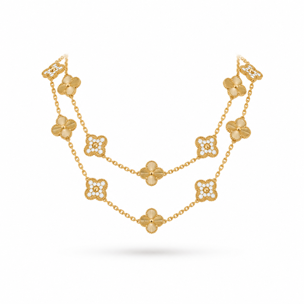 Van Cleef & Arpels Vintage Alhambra 20-motif long necklace