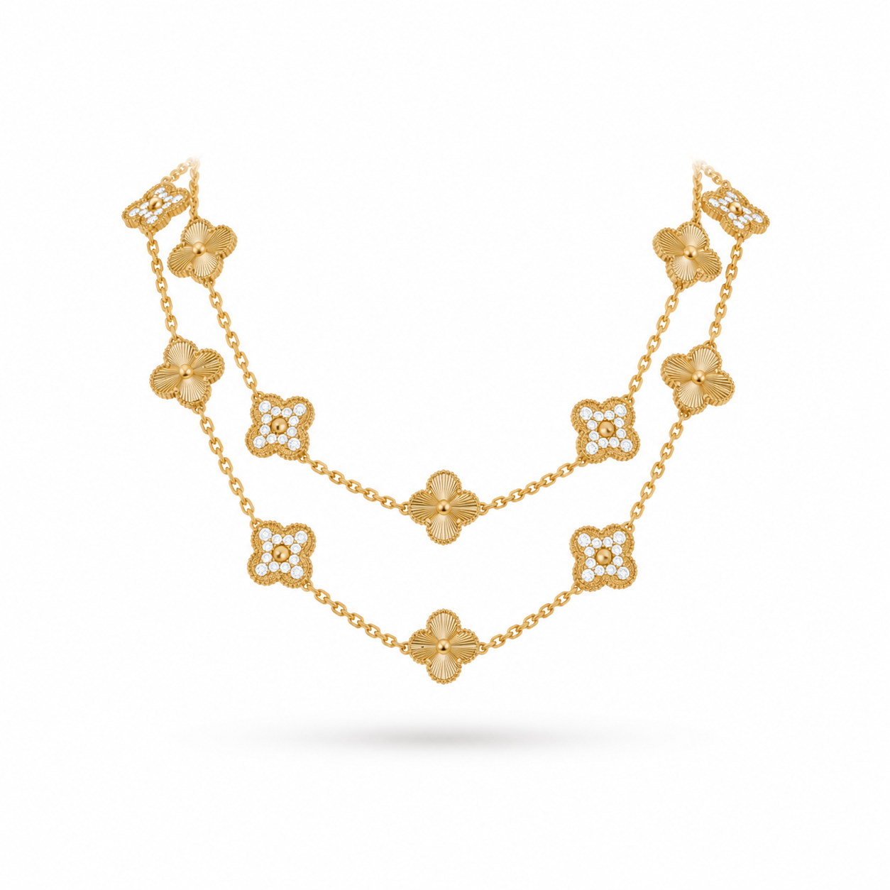 Van Cleef & Arpels Vintage Alhambra 20-motif long necklace