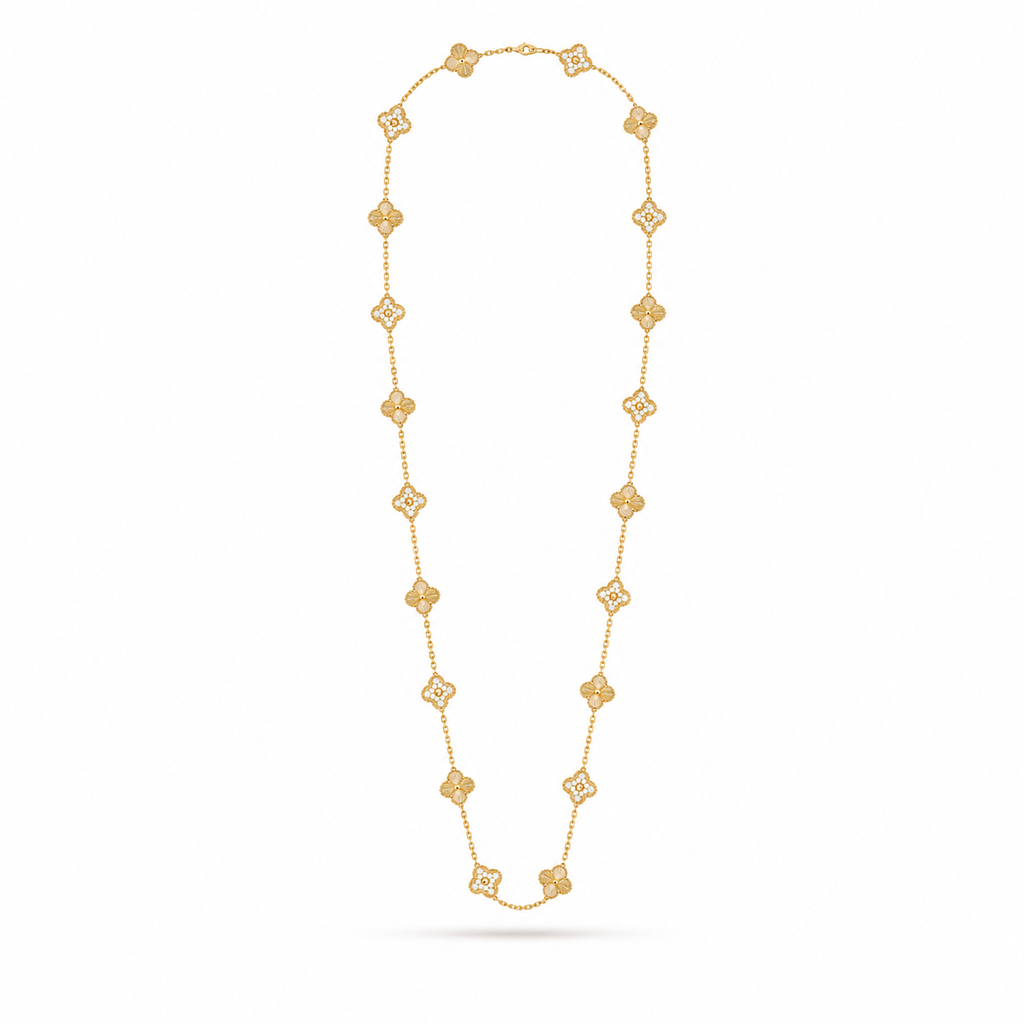 Van Cleef & Arpels Vintage Alhambra 20-motif long necklace