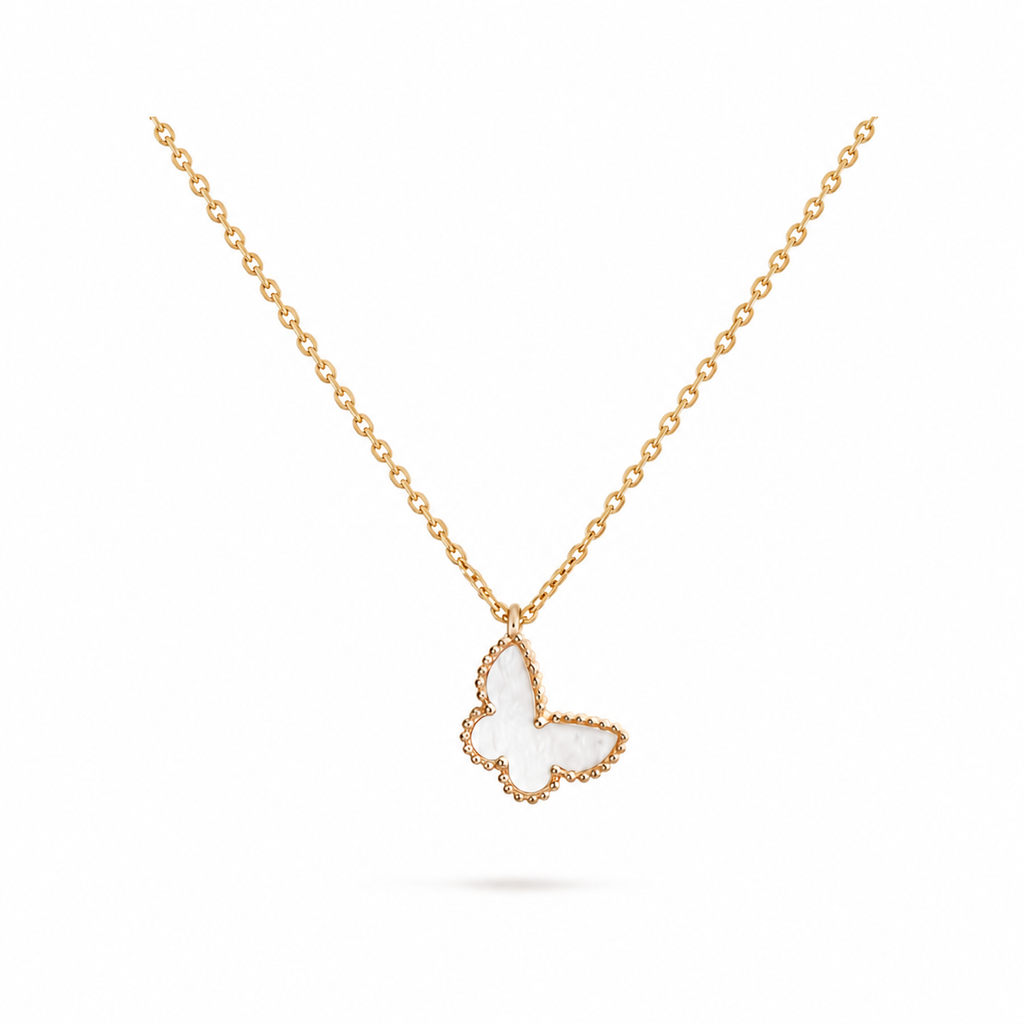 Van Cleef & Arpels Sweet Alhambra butterfly pendant necklace