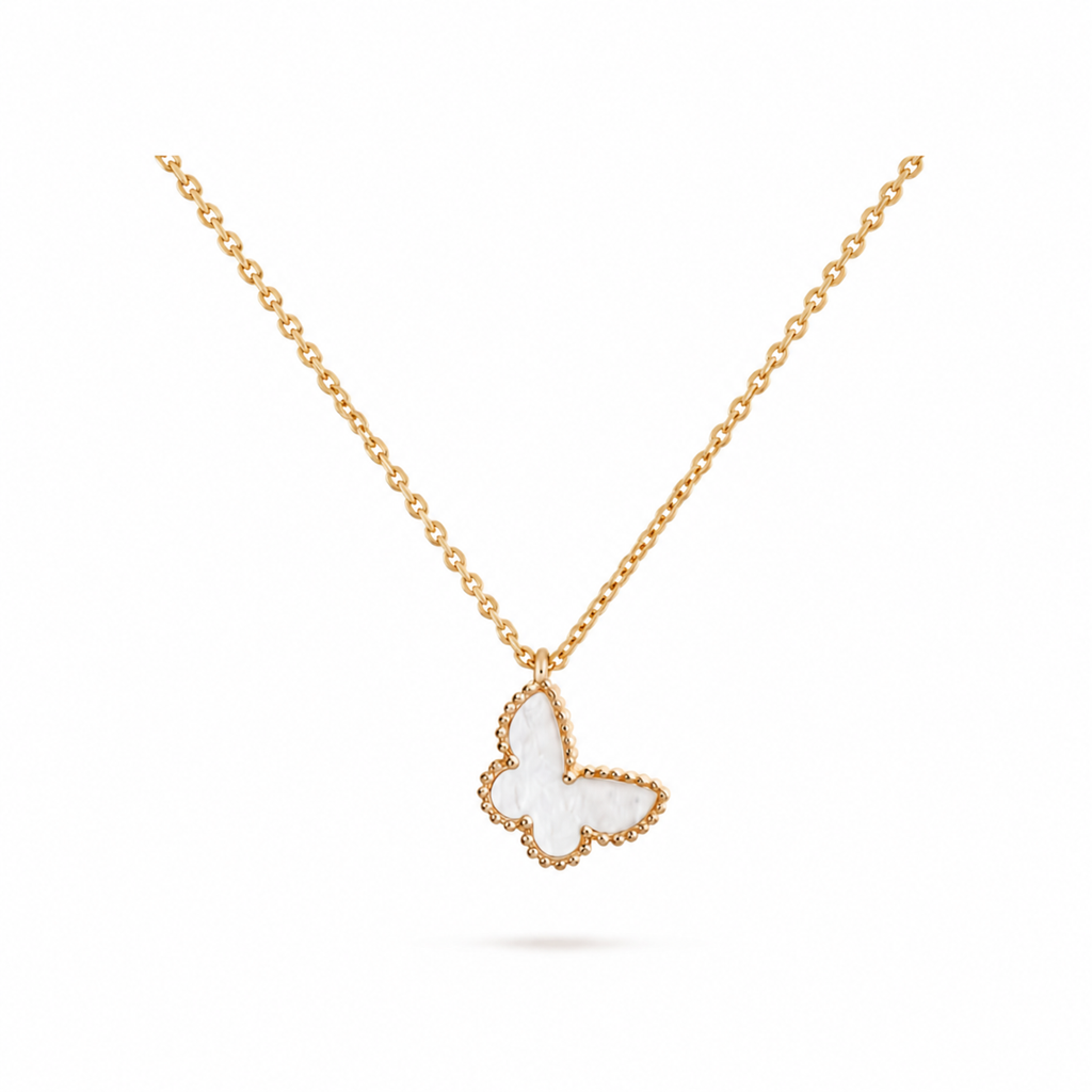 Van Cleef & Arpels Sweet Alhambra butterfly pendant necklace