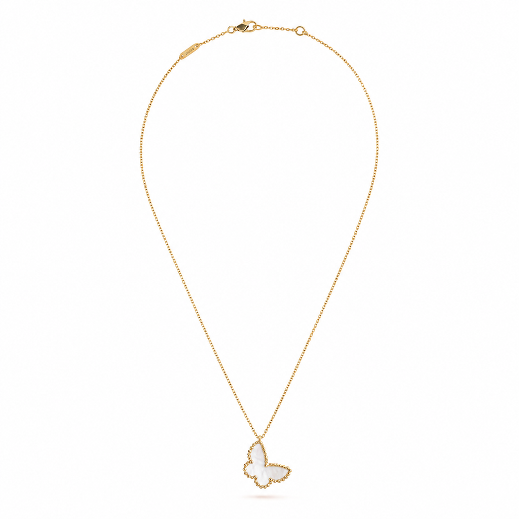Van Cleef & Arpels Sweet Alhambra butterfly pendant necklace