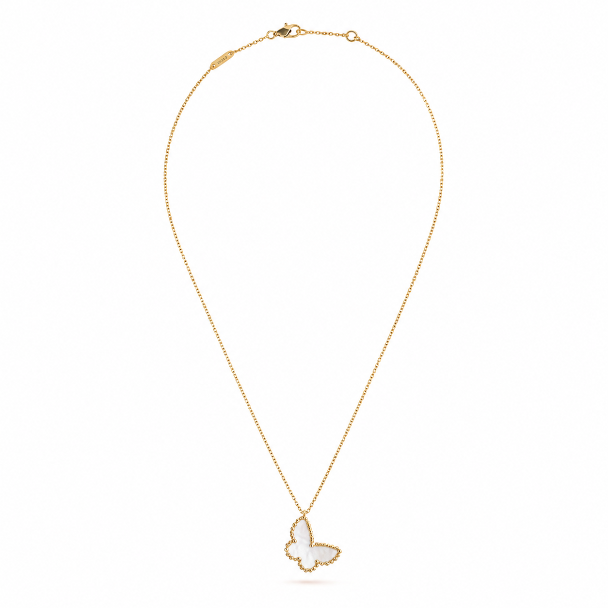 Van Cleef & Arpels Sweet Alhambra butterfly pendant necklace