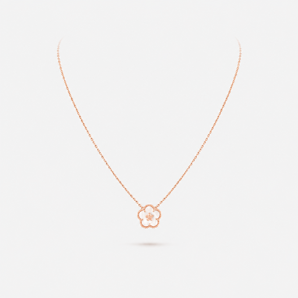 Van Cleef & Arpels Lucky Spring Plum Blossom Necklace