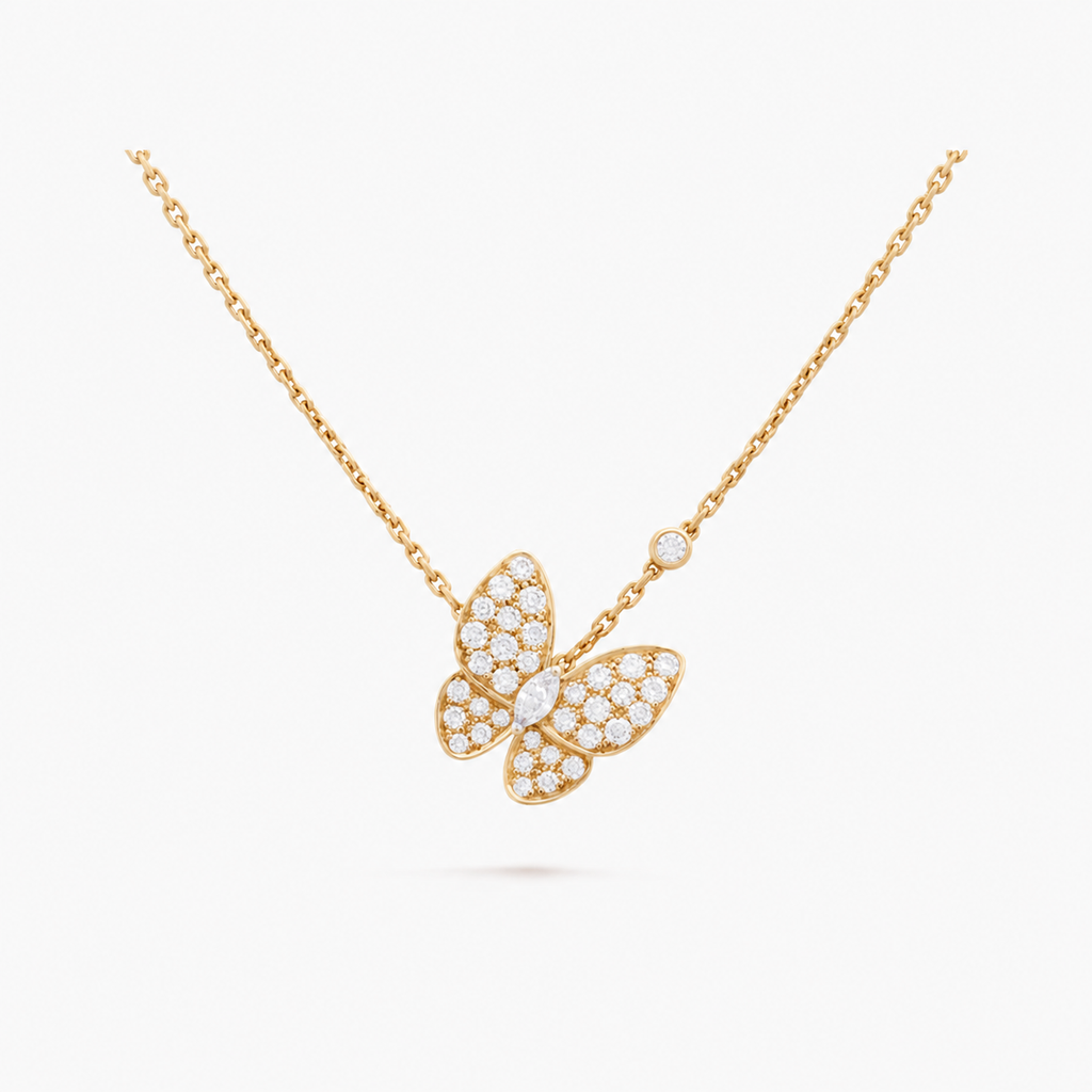 Van Cleef & Arpels Two Butterfly necklace