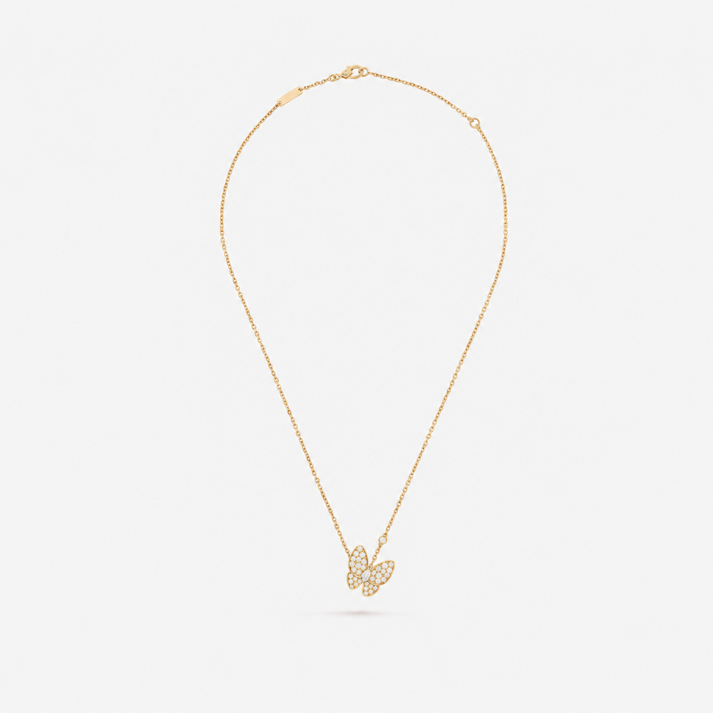 Van Cleef & Arpels Two Butterfly necklace
