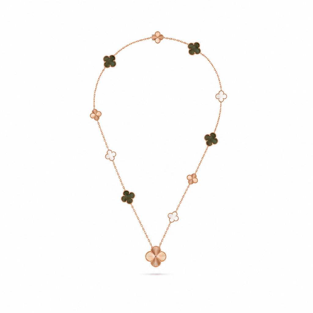 Van Cleef & Arpels Magic Alhambra convertible long necklace and bracelet set