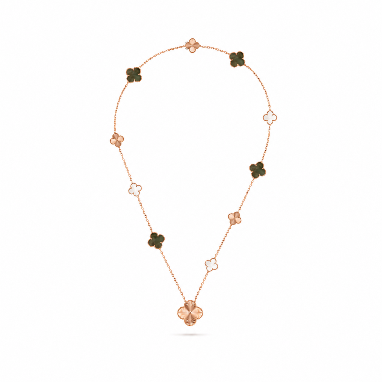 Van Cleef & Arpels Magic Alhambra convertible long necklace and bracelet set