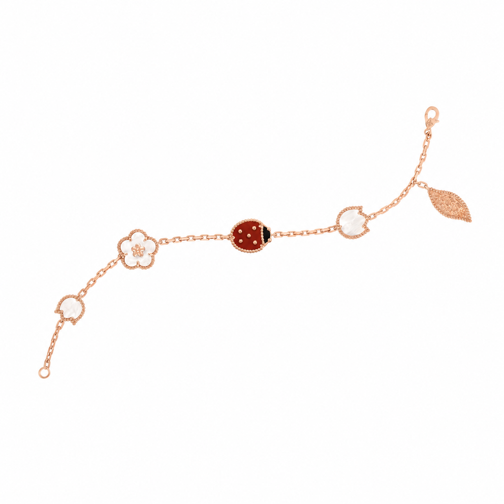 (Van Cleef & Arpels) Lucky Spring 5-motif bracelet