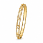Van Cleef & Arpels Perlée Sweet Clovers diamond bracelet