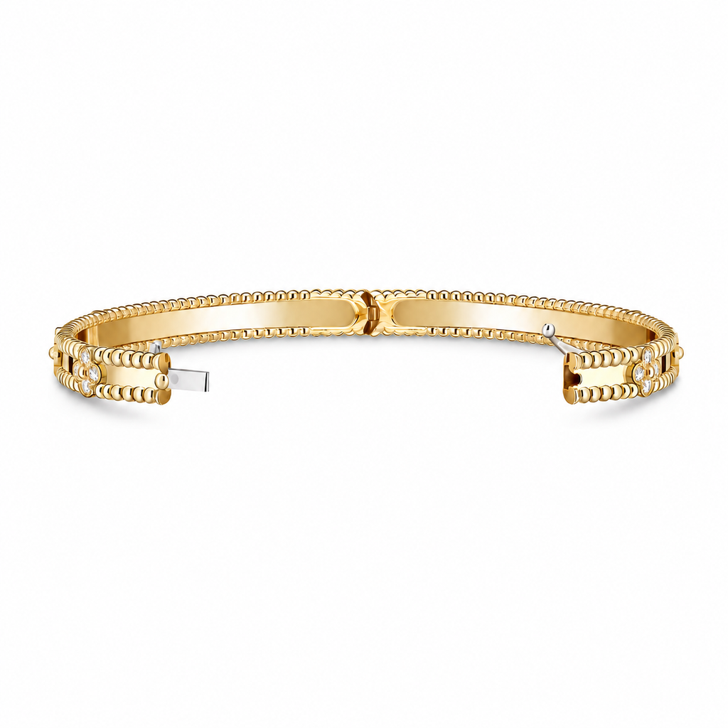 Van Cleef & Arpels Perlée Sweet Clovers diamond bracelet