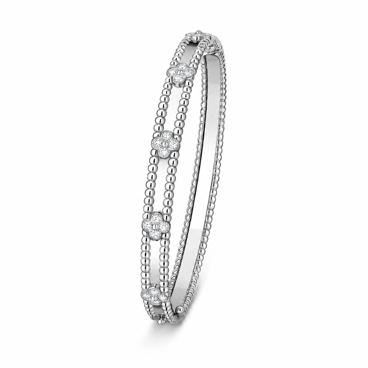 Van Cleef & Arpels Perlée Sweet Clovers diamond bracelet