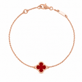 Van Cleef & Arpels Sweet Alhambra carnelian bracelet