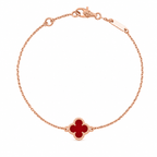 Van Cleef & Arpels Sweet Alhambra carnelian bracelet