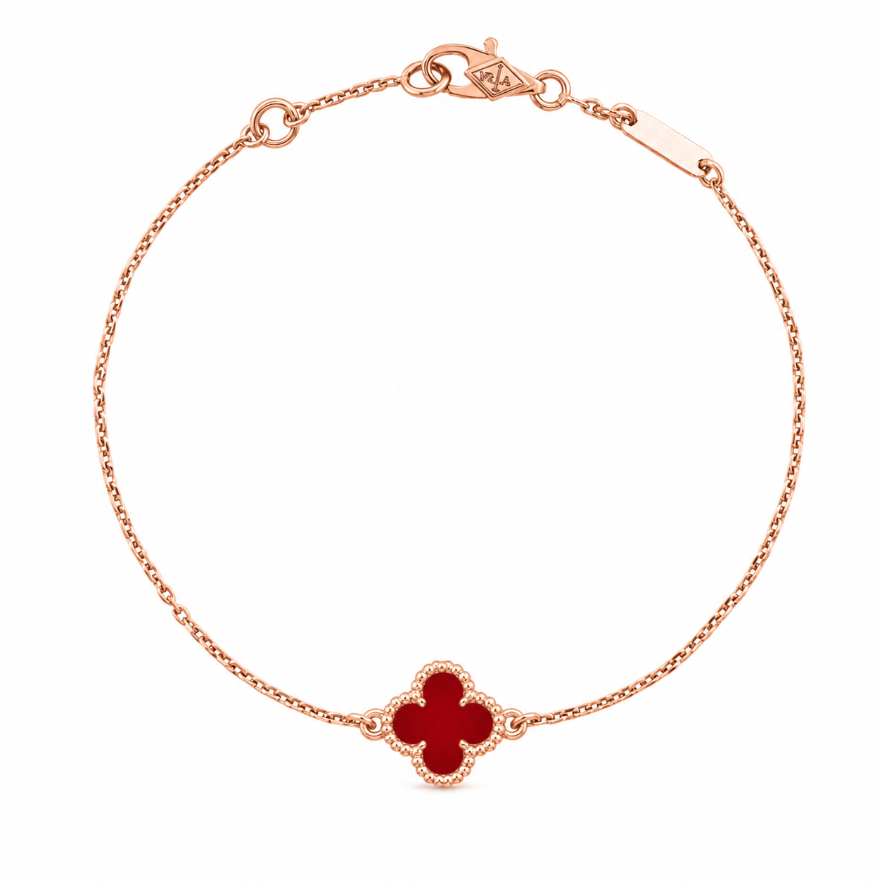 Van Cleef & Arpels Sweet Alhambra carnelian bracelet
