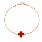 Van Cleef & Arpels Sweet Alhambra carnelian bracelet