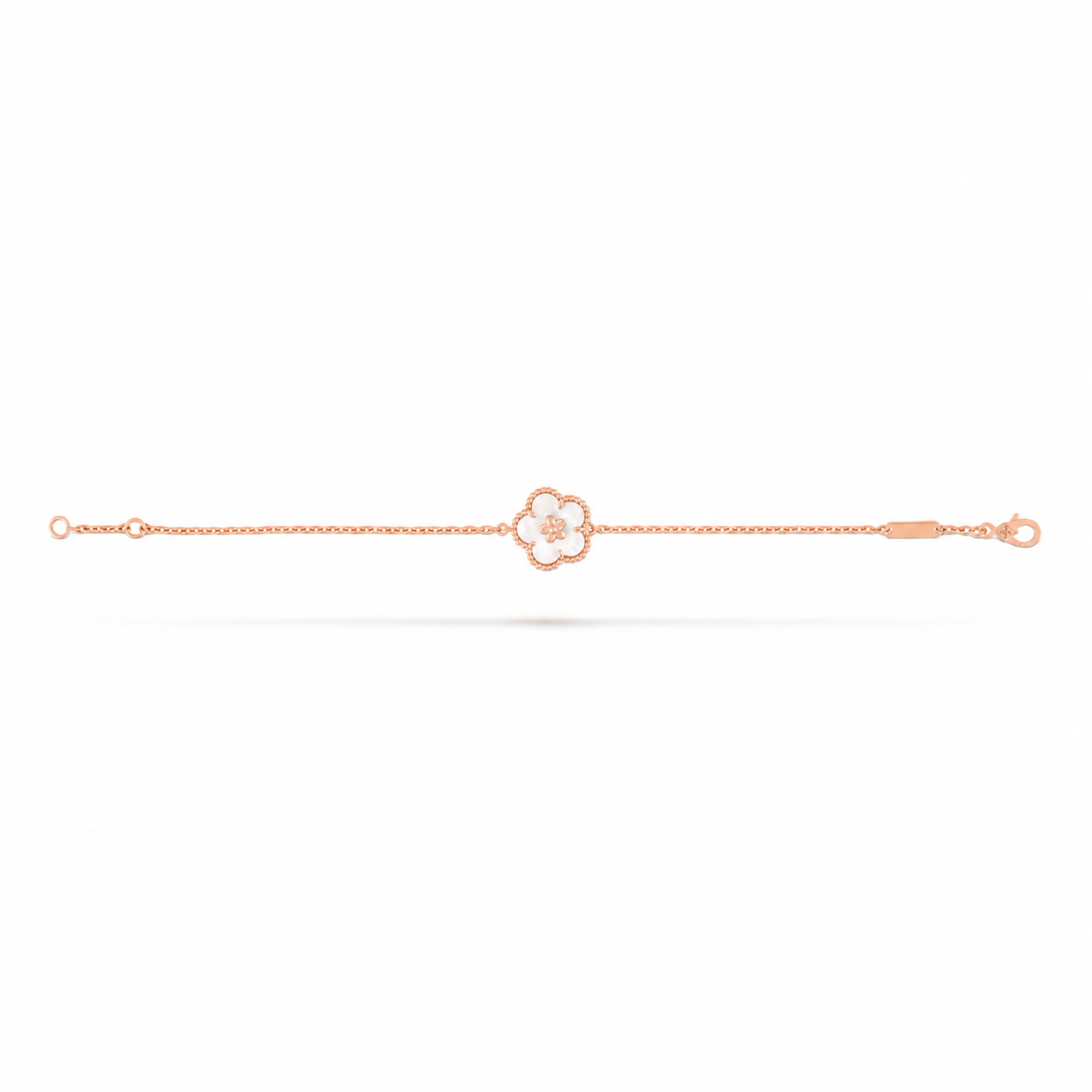 Van Cleef & Arpels Lucky Spring Mother-of-Pearl Plum Blossom Bracelet