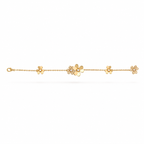 Van Cleef & Arpels Frivole bracelet with five diamond flowers
