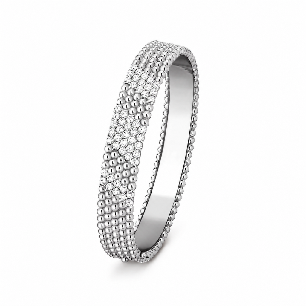 Van Cleef & Arpels Perlée Diamonds collection five-row diamond bracelet