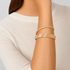 Van Cleef & Arpels Perlée Diamonds collection five-row diamond bracelet