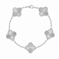 Van Cleef & Arpels Vintage Alhambra guilloché 5-motif bracelet