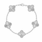 Van Cleef & Arpels Vintage Alhambra guilloché 5-motif bracelet