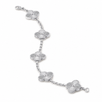 Van Cleef & Arpels Vintage Alhambra guilloché 5-motif bracelet