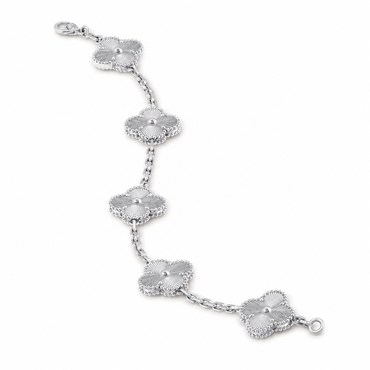 Van Cleef & Arpels Vintage Alhambra guilloché 5-motif bracelet