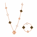 Van Cleef & Arpels Magic Alhambra convertible long necklace and bracelet set