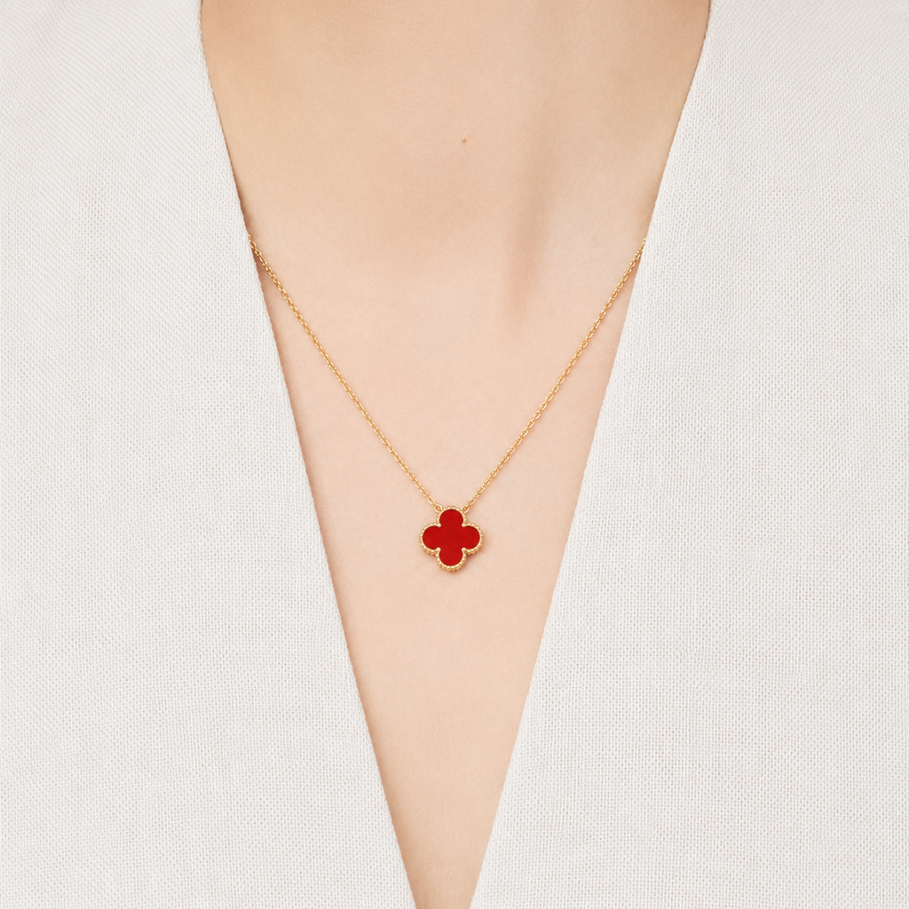 Van Cleef & Arpels Alhambra lucky four-leaf clover necklace