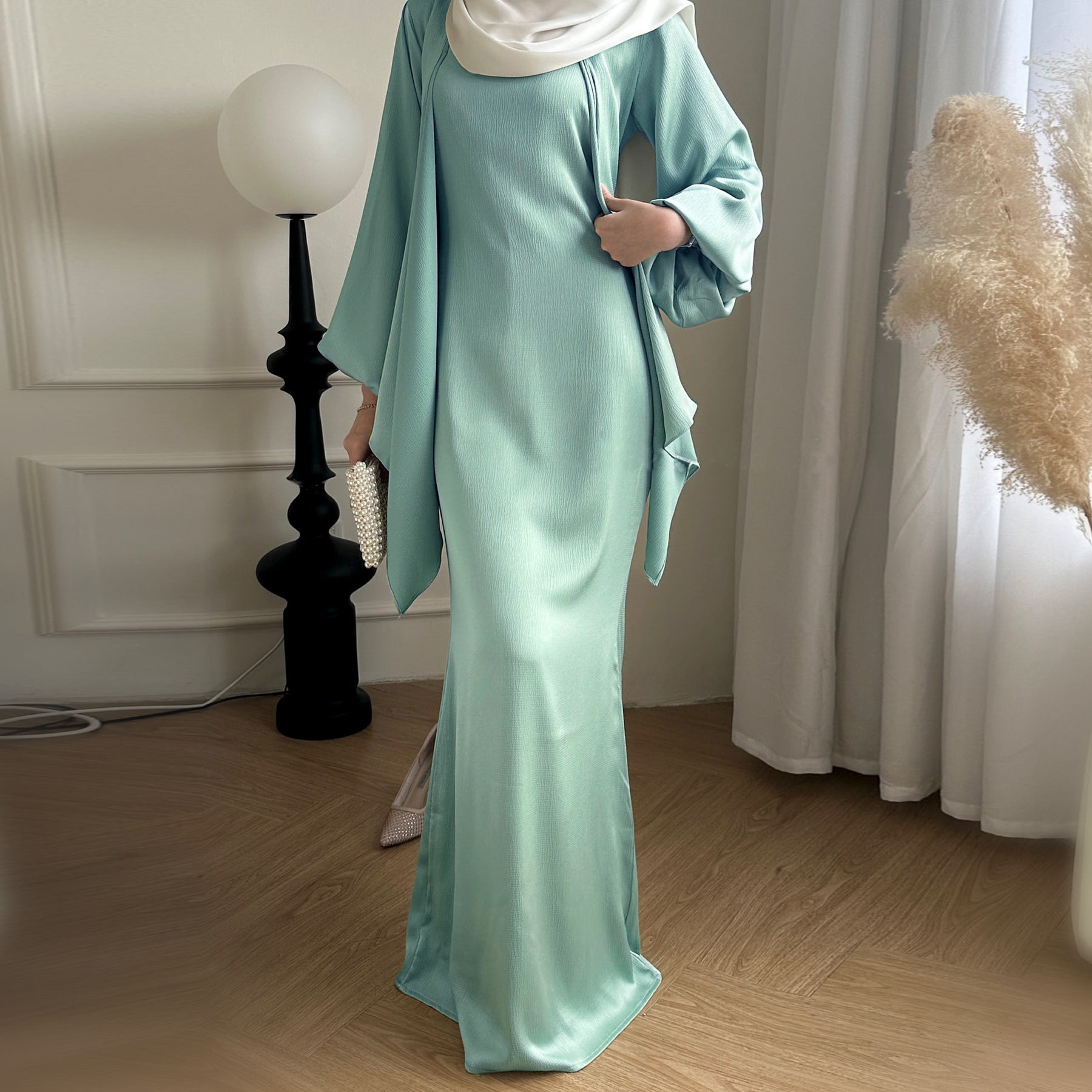 2024Loriya Amazon Ebay Aliexpress Turkish Elegant Solid Color Two-Piece Suit Lr815