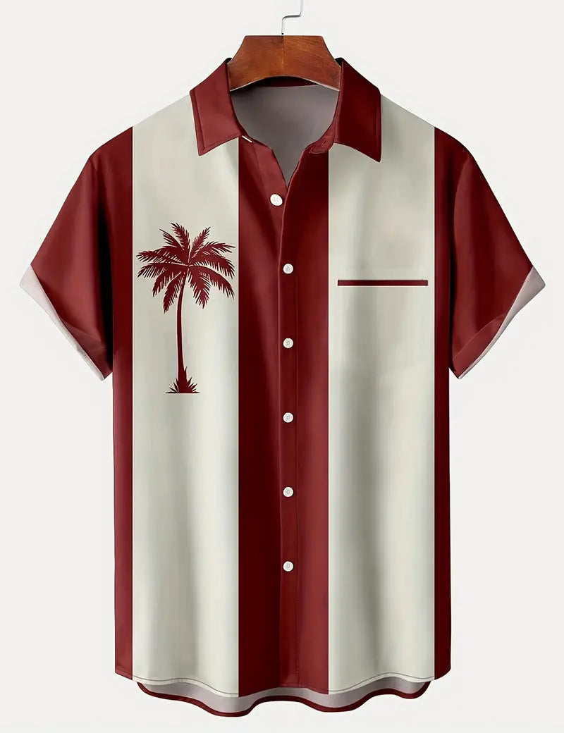 Cross-Border Trendy Cool Spring And Summer New Fashion Men'S Clothing Men'S Short-Sleeved Shirts Tops Cardigans Cross-Border Source Work