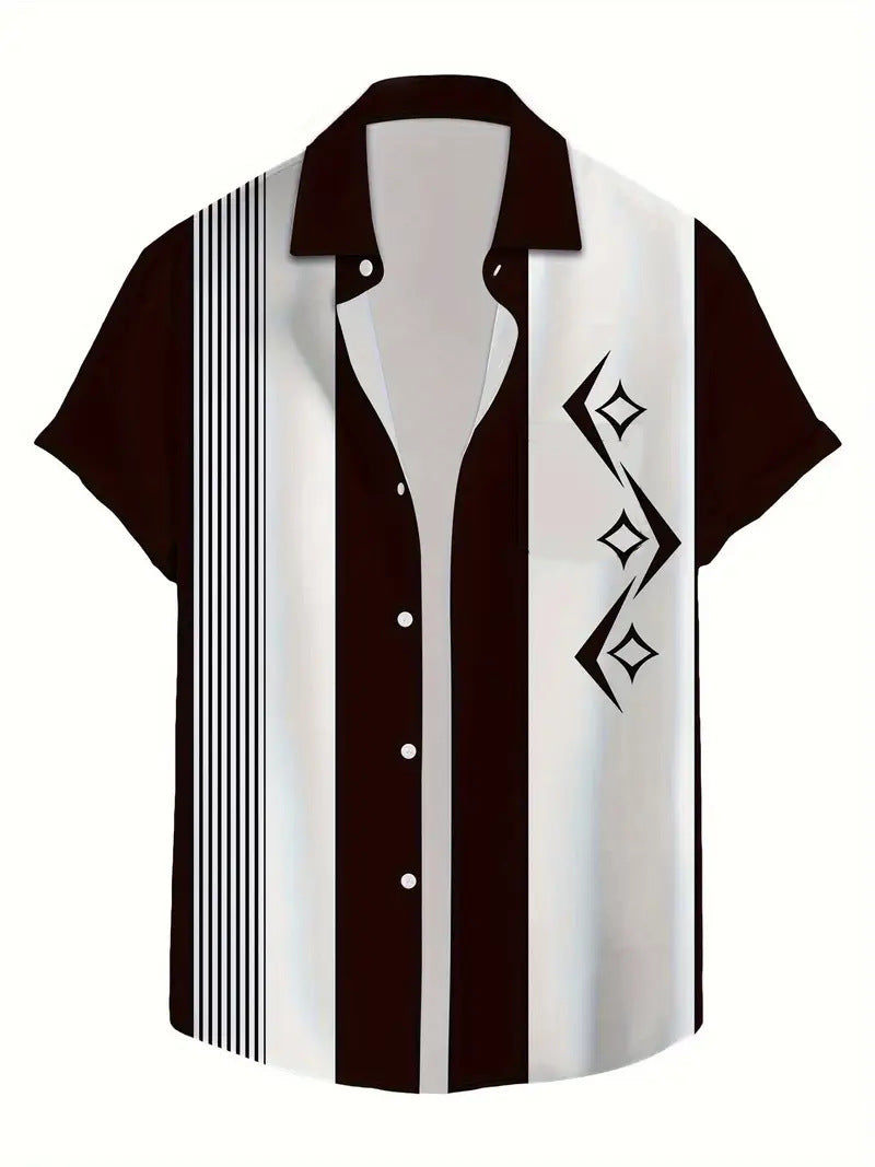 Cross-Border Trendy Cool Spring And Summer New Fashion Men'S Clothing Men'S Short-Sleeved Shirts Tops Cardigans Cross-Border Source Work