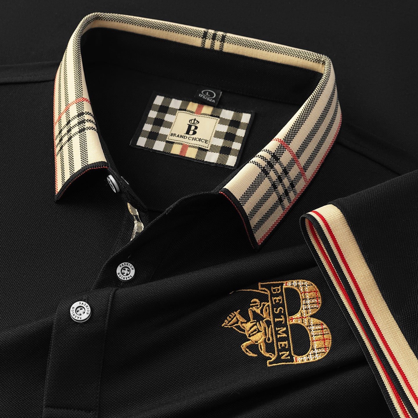 Alihu Men'S Summer New Style Paul Brand Loose Embroidered Short-Sleeved T-Shirt Men'S T Business Lapel Men'S Polo Shirt