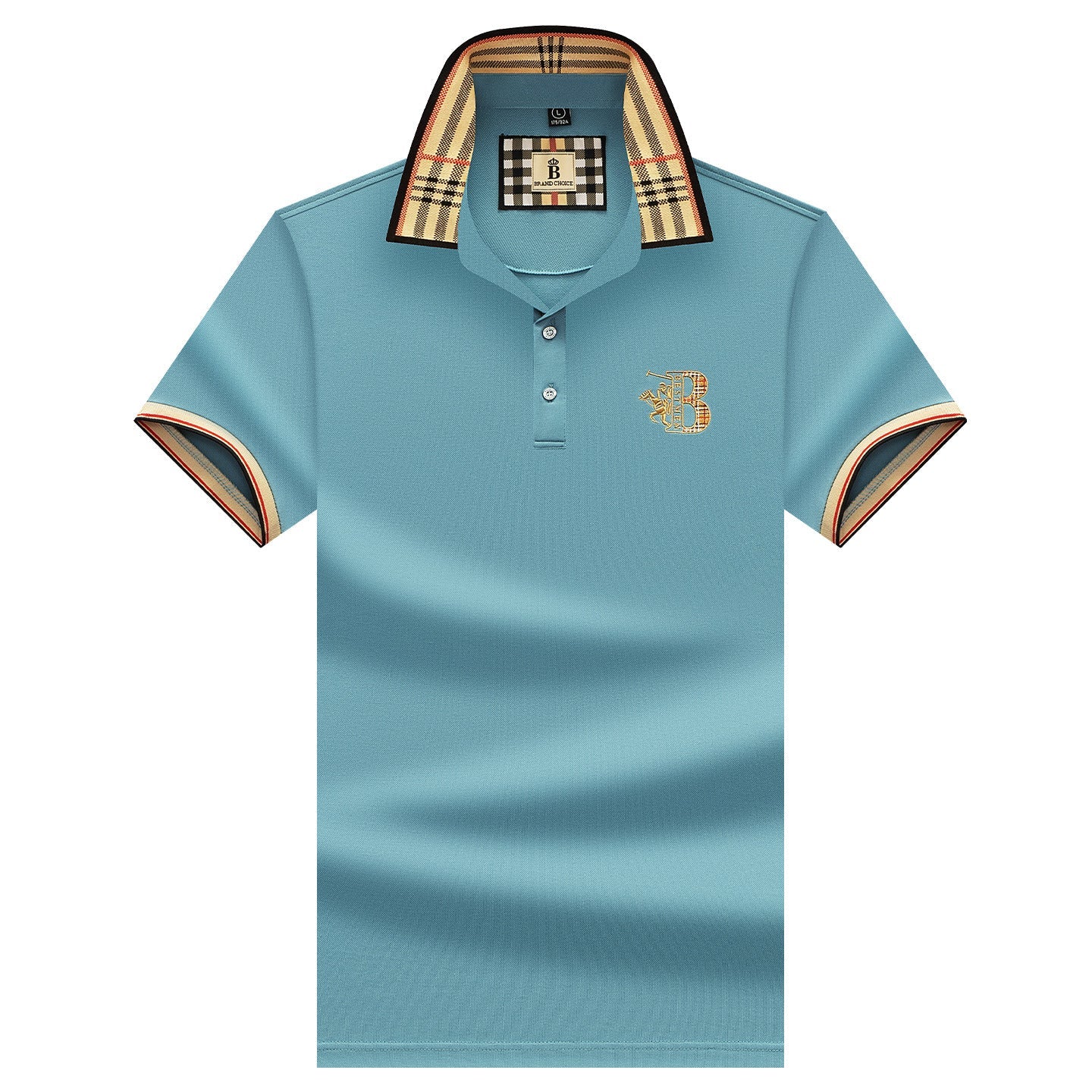 Alihu Men'S Summer New Style Paul Brand Loose Embroidered Short-Sleeved T-Shirt Men'S T Business Lapel Men'S Polo Shirt