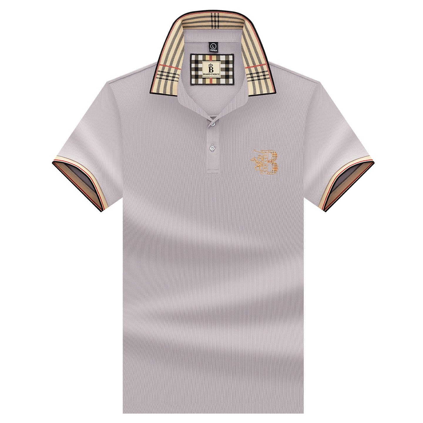 Alihu Men'S Summer New Style Paul Brand Loose Embroidered Short-Sleeved T-Shirt Men'S T Business Lapel Men'S Polo Shirt