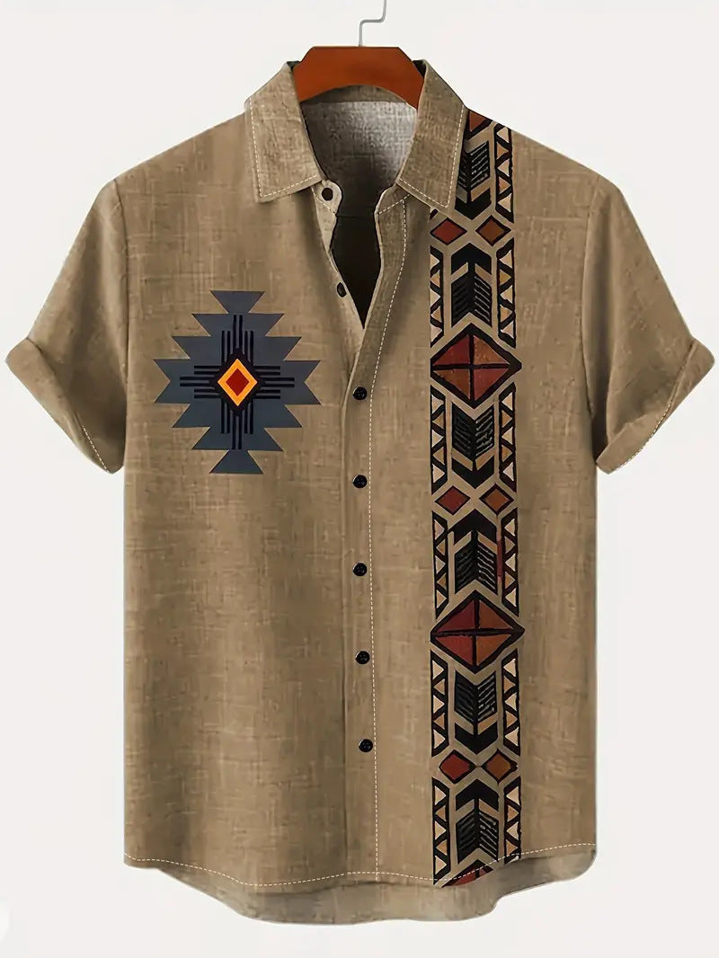 Cross-Border Trendy Cool Spring And Summer New Fashion Men'S Clothing Men'S Short-Sleeved Shirts Tops Cardigans Cross-Border Source Work