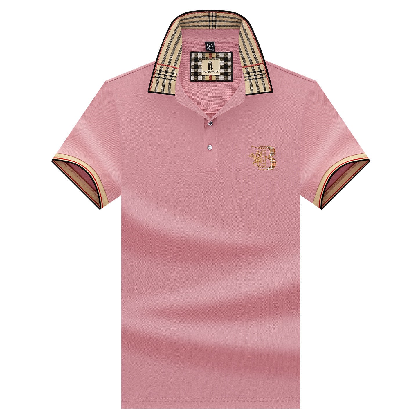 Alihu Men'S Summer New Style Paul Brand Loose Embroidered Short-Sleeved T-Shirt Men'S T Business Lapel Men'S Polo Shirt