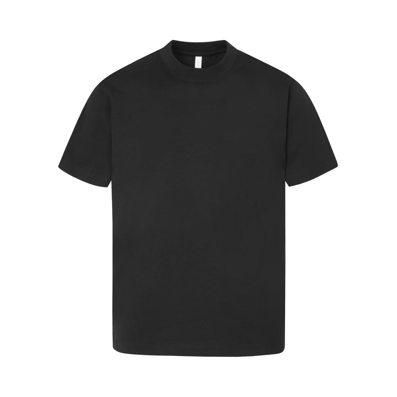 260G Solona Dropped Shoulder Short-Sleeved T-Shirt Men'S Summer American Loose Cool Quick-Drying Small Collar Half-Sleeved Bottoming Shirt