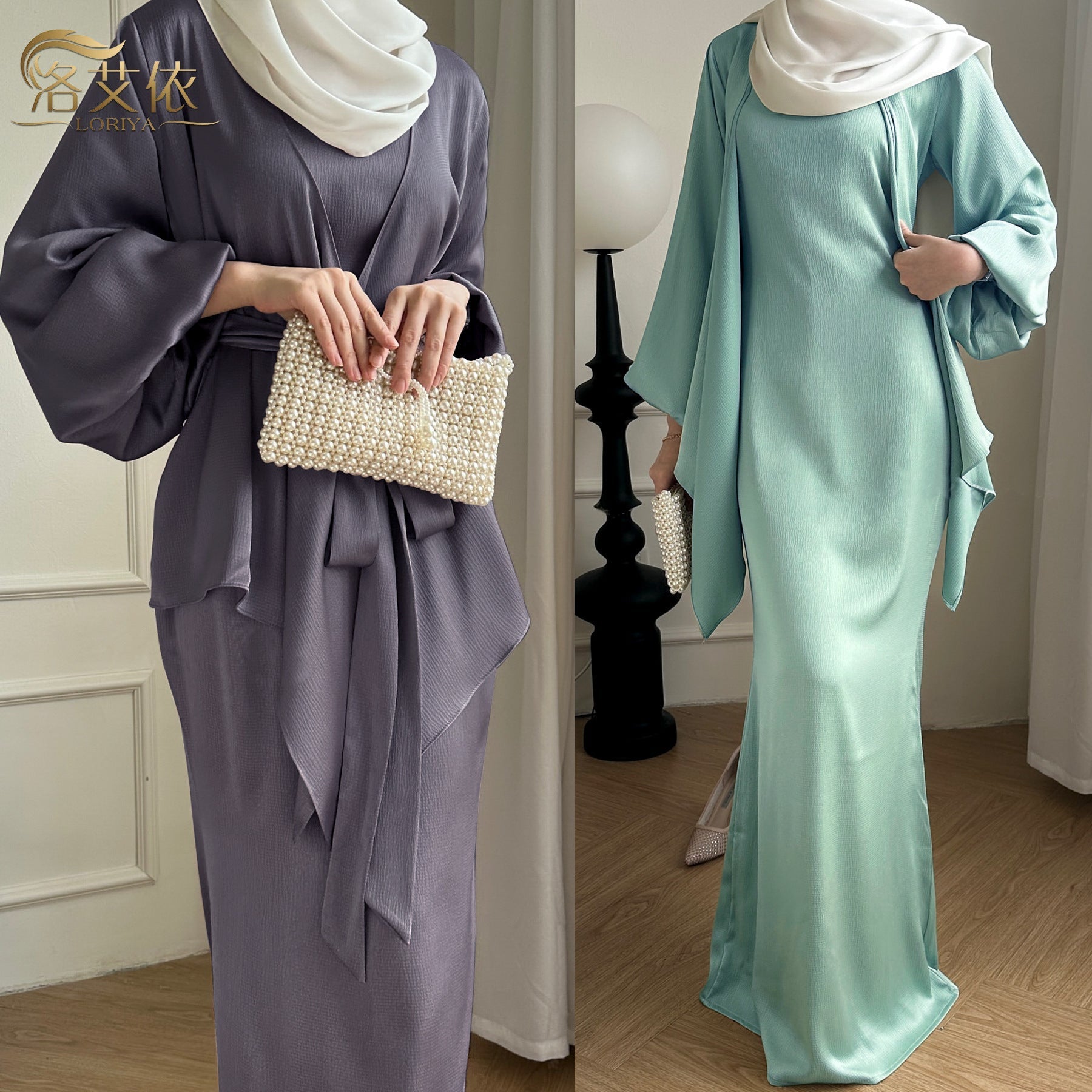 2024Loriya Amazon Ebay Aliexpress Turkish Elegant Solid Color Two-Piece Suit Lr815